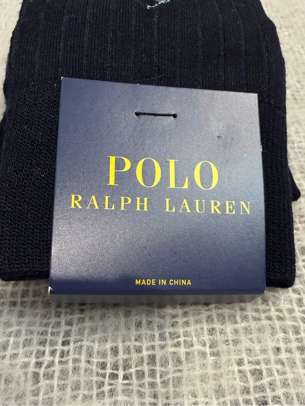 Polo Ralph Lauren NWT  Mens navy  Dress Socks, x3